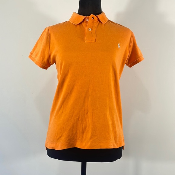Ralph Lauren Orange Polo,Short sleeve, Slim Fit,Women’s - Picture 2 of 11